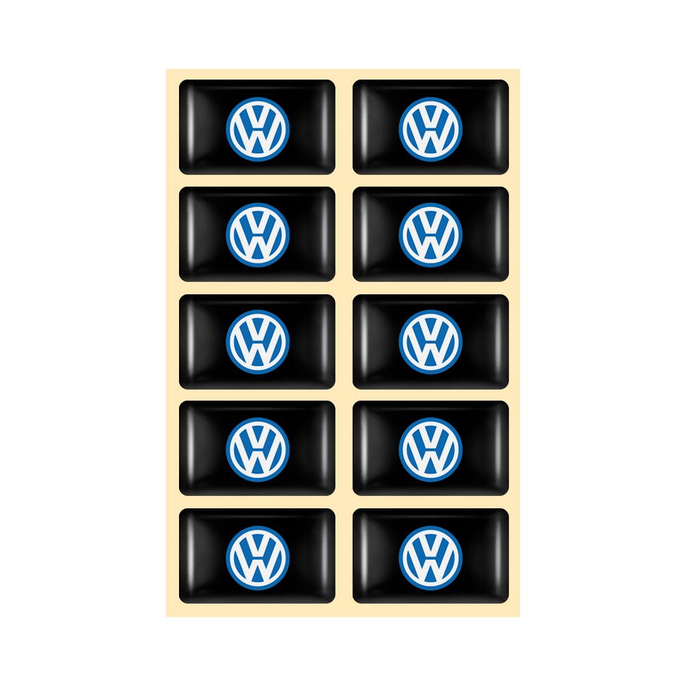 3D Epoxy Car Styling Sticker Decals Decorative For Volkswagen VW Jetta Lavida Bora polo passat b6 b8 mk6 golf R Rline CC Tiguan U2