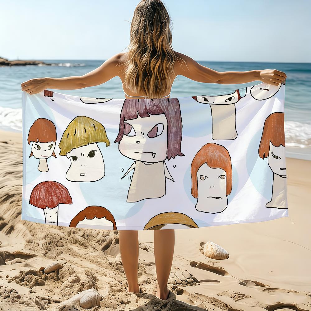 

Yoshitomo Nara Art Towel Beach Towel Oversized Quick Dry Towel Absorbent Soft Swim BeachTowels for Men Women W30*H60(CM)