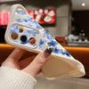 Blue Flower Pattern Soft Phone Case For Samsung Galaxy S26 S25 S24 S23 S22 S21 Ultra S25 Edge S24 S25 FE S22 Plus TPU Back Cover