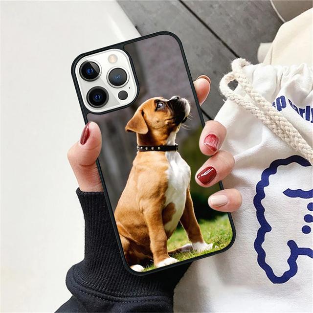 Boxer Dog Puppy Puppies Design Phone Case Cover For iPhone 17 Air 15 16 Pro Max 14 13 12 11 Pro Max Plus Coque