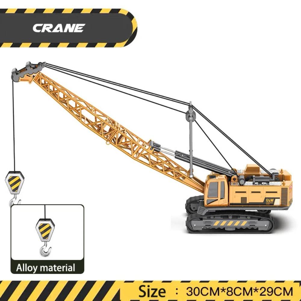 Giocattoli Inertiali da Ingegneria in Metallo Pressofuso per Bambini, Trattore in Lega, Escavatore, Bulldozer, Camion per Bambini, Modello di Veicolo per Bambini, Regalo