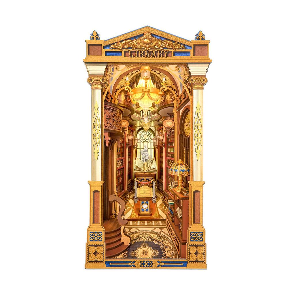 ROBOTIME Rolife 3D puzzle Library of Wonders DIY Book Nook TGB16