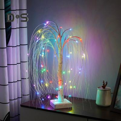 Vnitřní LED osvětlení stromu s dálkovým ovládáním, jemná záře, realisticky vypadající, USB/bateriové ovládání, RGB osvětlení stromu, noční lampa, dekorace