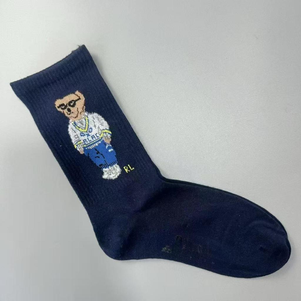 Autumn/Winter Bear Pattern Mid-Calf Women's Trendy Casual Socks