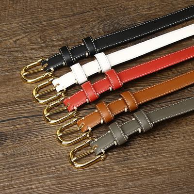 Women's Korean-Style Leather Belt Simple Fashion Trend New Pure Cowhide All-Match Casual Jeans Belt