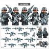 High military US special forces soldiers green beret army weapons miniature building block puzzle birthday gift world war ii