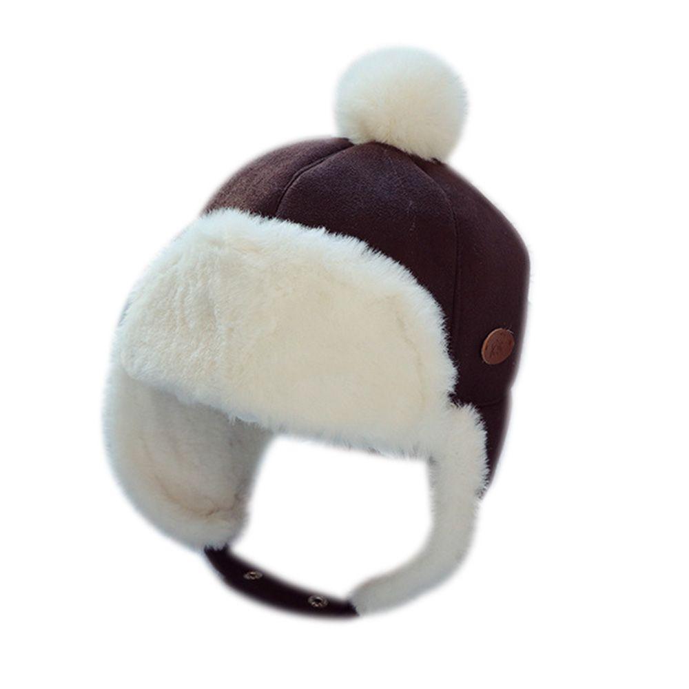 

Warm Dome Children Ear Protect Cap Lei Feng Cap Plush Velvet Hat With Earmuffs глубокая кофе