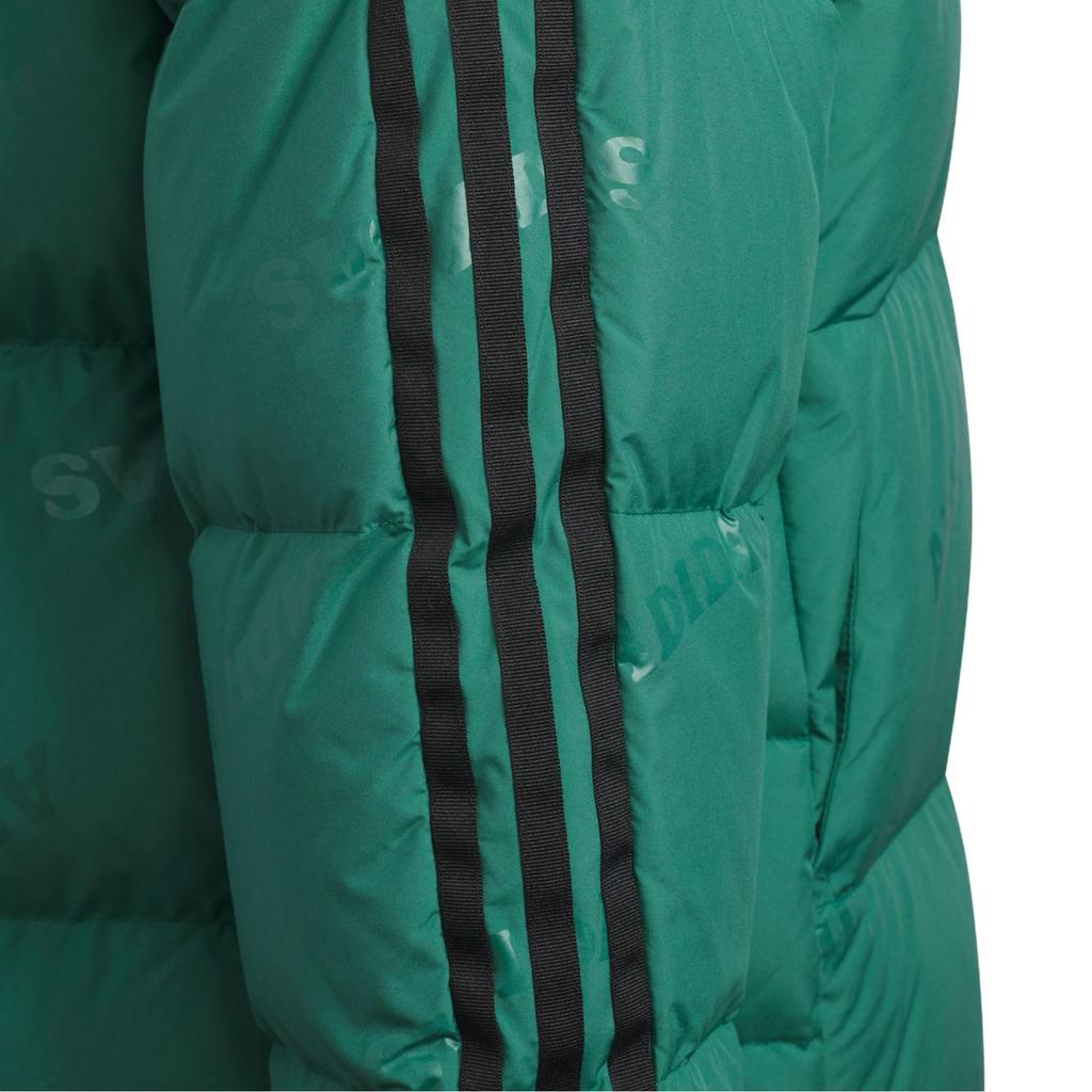 adidas ALLOVER PRINT Down Jacket Teenagers Forest Green JJ5028
