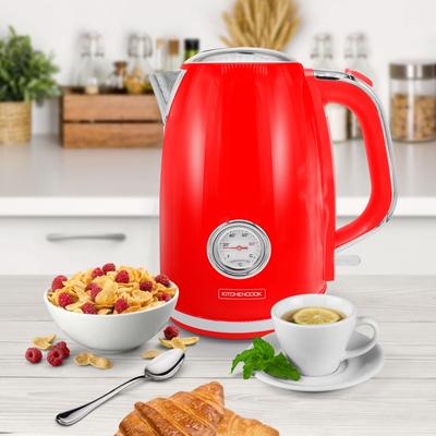 Retro Style Kettle With Limestone Filter Retro Tea Red Kitchencook
