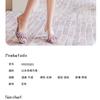 French style fresh and elegant style, purple imitation satin, niche print A-line skirt, slimming half skirt