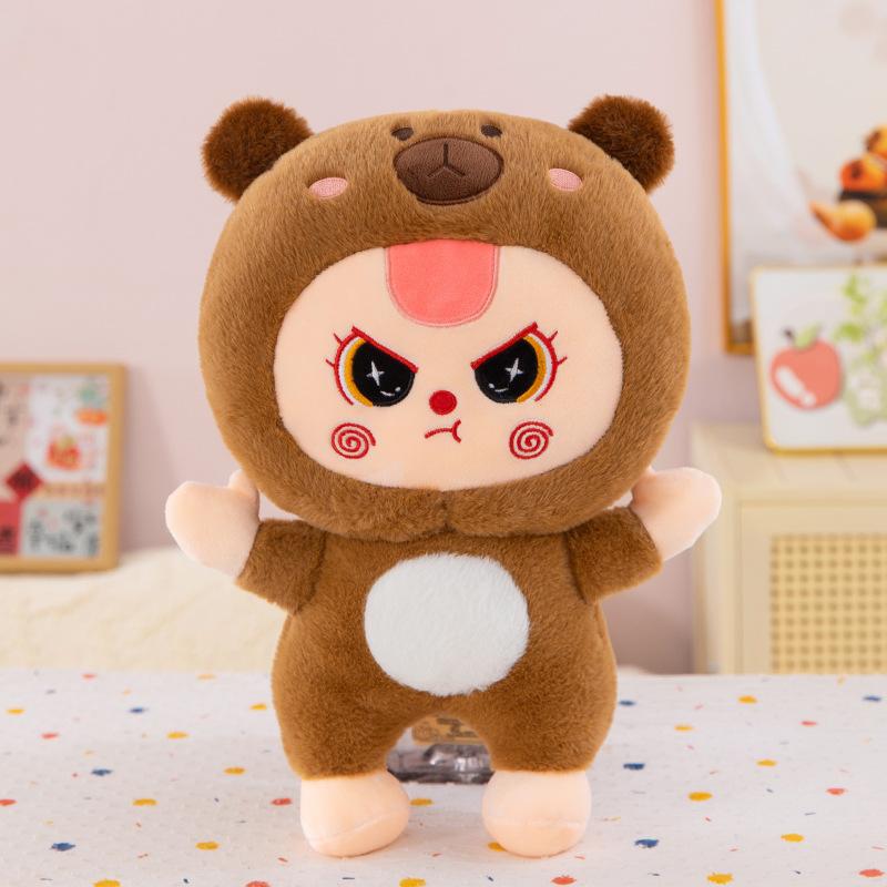 Capybara Blasenpuppe dreijähriges Plüschtier Stoffpuppe Kinder schlafen mit Kissenpuppe Mädchen