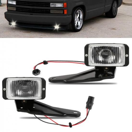 Fog Lights For 1988-1999 2000 Chevrolet C1500 C2500 K1500 K2500 Halogen Chrome
