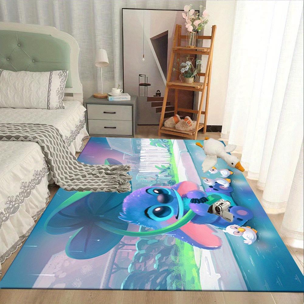 1pc Lilo-and-Stitch-(17)_01 Carpet Area Rug, Bedroom, and Playroom Durable, Stain-Resistant, and Easy To Clean, Living Room
