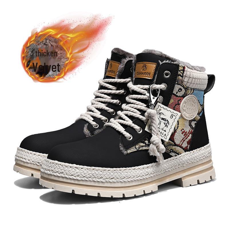Новые зимние бархатные ботинки Martin на толстой подошве Теплые мотоциклетные ботинки Bear 42 3098₽