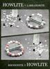 [Kyojudo] Natural Stone Men's Bracelet: Howlite, Labradorite, Rhodonite (16.5-17cm, Labradorite)