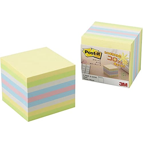 

Кубик для заметок Post-it пастельных тонов 50 x 50 мм 450 листов x 1 блок CPRP-Y-22SE