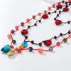 Boho Beach Necklace With Seashell Heart Charms Handwoven Multilayer Statement Jewelry Women Men 2025