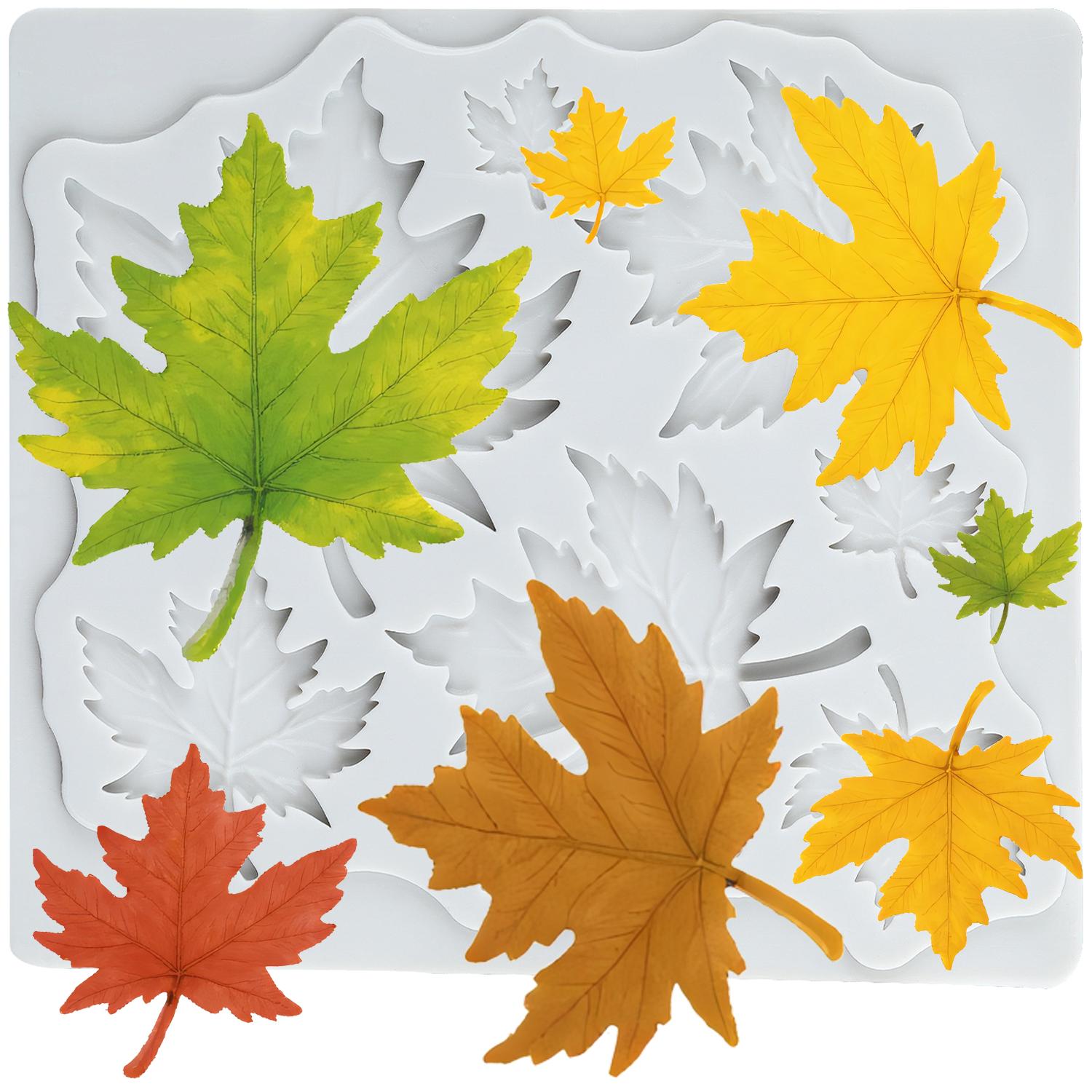 

Силиконовый молд Лист Листья Формы для мастики Инструменты для украшения торта Топпер для кекса Конфета Сахарная мастика Мастика Полимерная глина серый