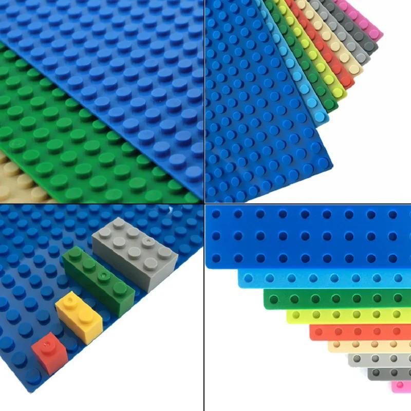 Non-Toxic 3Pcs Classic Baseplate 32X32 Dots Building Blocks Bricks Base Plates Diy Plastic Board Blocks Construction Toys