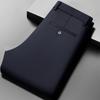 Men's Summer Pants Thin Straight Stretch Casual Pants with No Trace No Ironing Fabric Silky and Cool Feeling