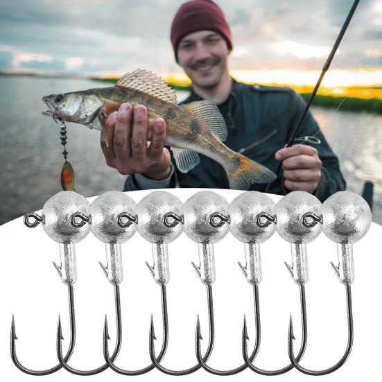 50Pcs Fishing Hooks Rustproof Corrosion Resistant Freshwater Saltwater Sharp Crank Hooks Fishing Accessories