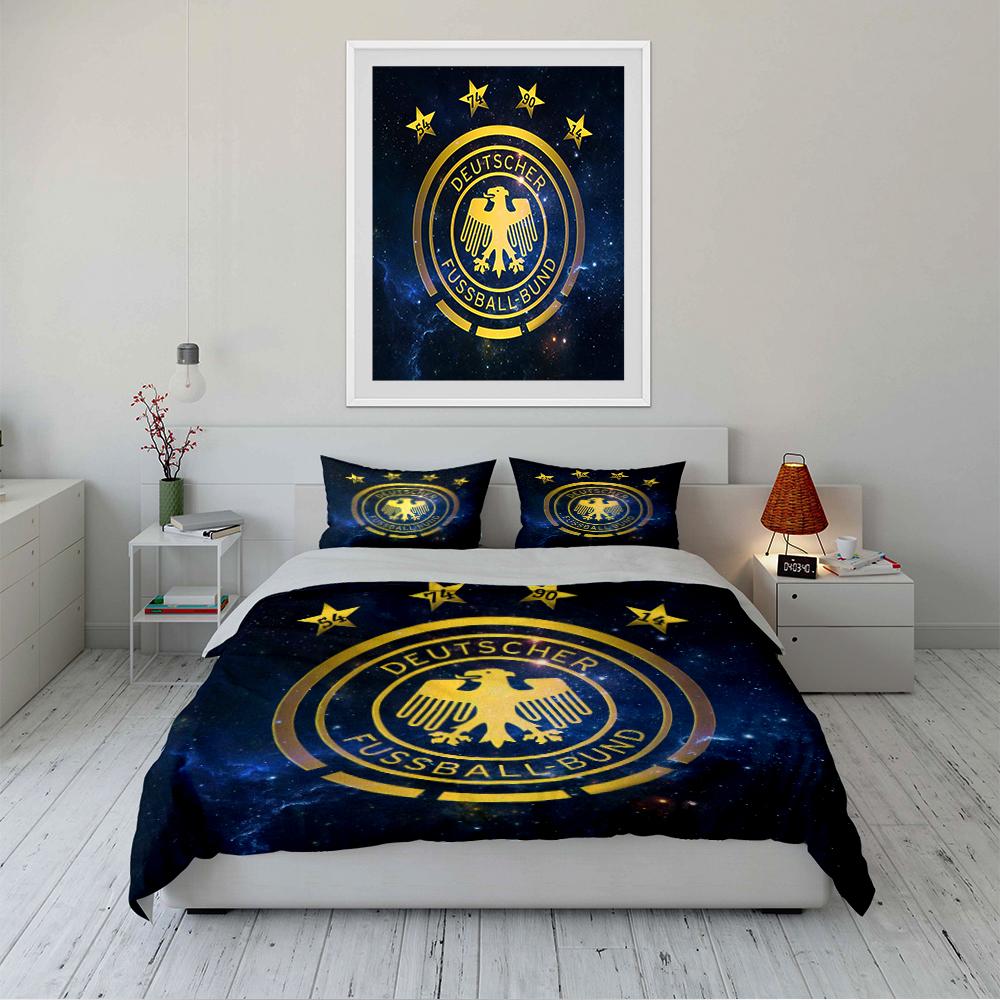 FCB Logo Bedding Set Bedding Duvet Cover Set Duvet Cover Pillowcases Home Decor (1 * Duvet Cover 2 * Pillowcases, without duvet insert)