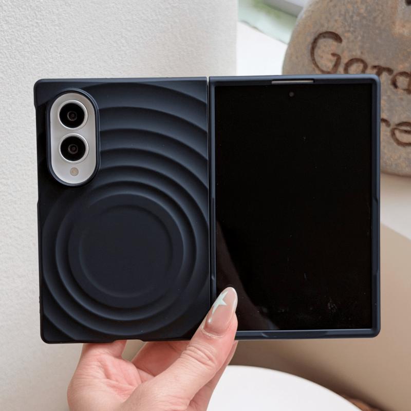 Luxury Lovely Wave Ins Korea Magnetic Phone Protection Case for Samsung Galaxy Z Fold 8 Anti Scratch Candy Color Shockproof Hard Matte Protector Cover