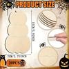 Unfinished Wooden Pumpkin Cutouts Discs DIY Blank Shapes Unpainted Ornaments for Painting