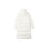 Skechers Colorful Casual Series Solid Color Casual Hooded Down Jacket Women Outerwear Cotton-Candy-White L423W131-0074