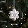 Snowflake Christmas Tree Ornament PVC 3D Pink Pendant DIY Lollipop Ornaments  Holiday Decor