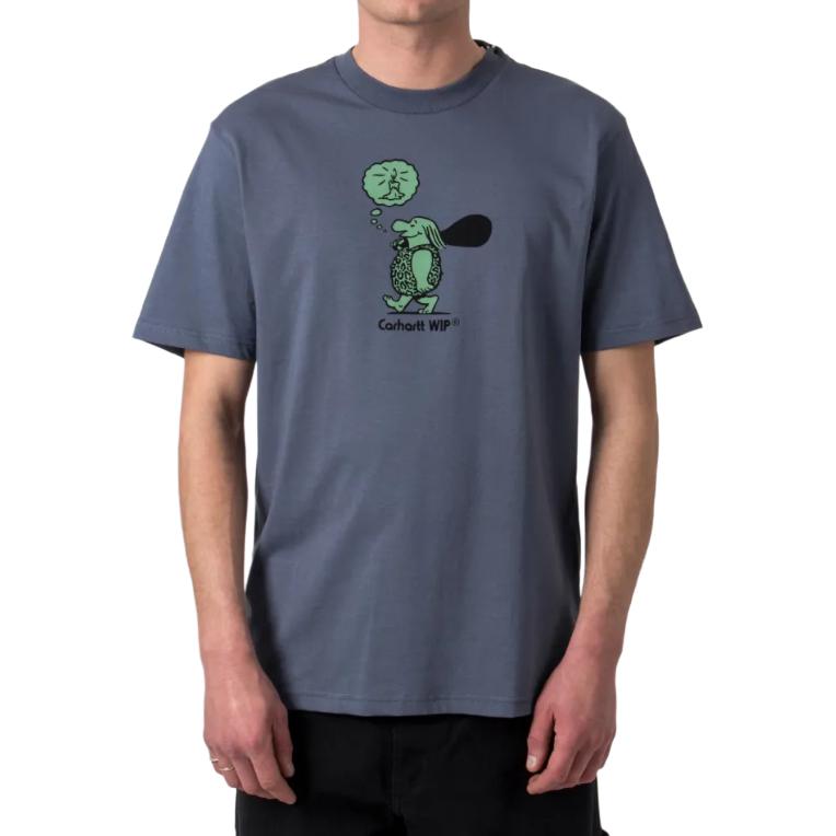 Carhartt WIP Original Thought T-Shirt Cartoon Anime Print Crew Neck Short Sleeve Men Tops I032882-1XG-XX