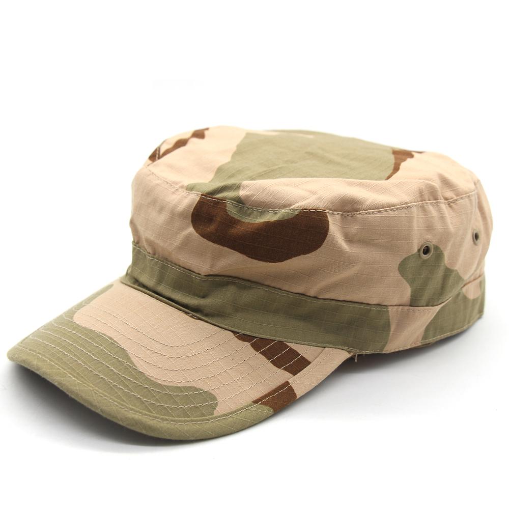 Gorras militares de camuflaje del ejército, gorra de soldado del ejército, gorra de béisbol de parte superior plana, gorra táctica para pesca, caza y senderismo para hombres