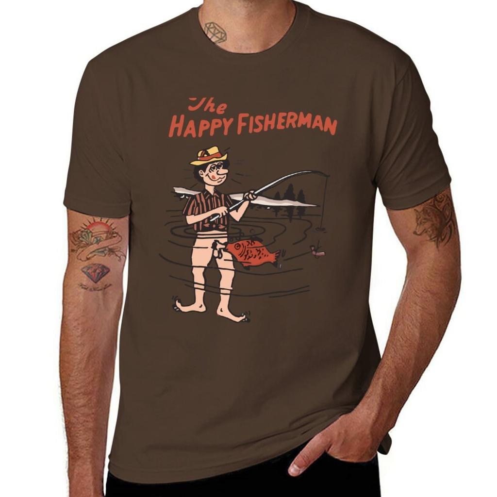 Nuova T-shirt Il Pescatore Felice t-shirt divertenti t-shirt personalizzate t-shirt grafica t-shirt da allenamento per uomo
