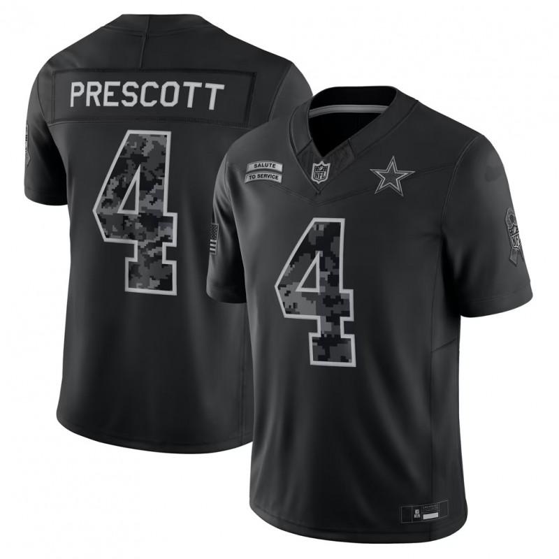 2026 NFL Tribute Black Full Embroidered T-Shirt Casual Sports Top