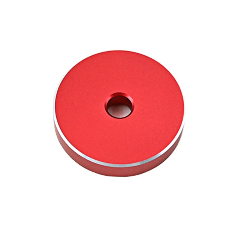 Hot Sale 45 RPM Turntable Adapter Solid Aluminum Black Red Vinyl Turntable Center Adapter 7 inch EP Record Turntable Phonograph