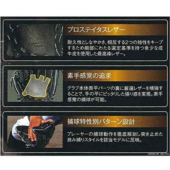 ZETT Pro Status Baseball Glove for Second Baseman and Shortstop Orange LH (Right-Handed Throw), BPROG56, (5600),