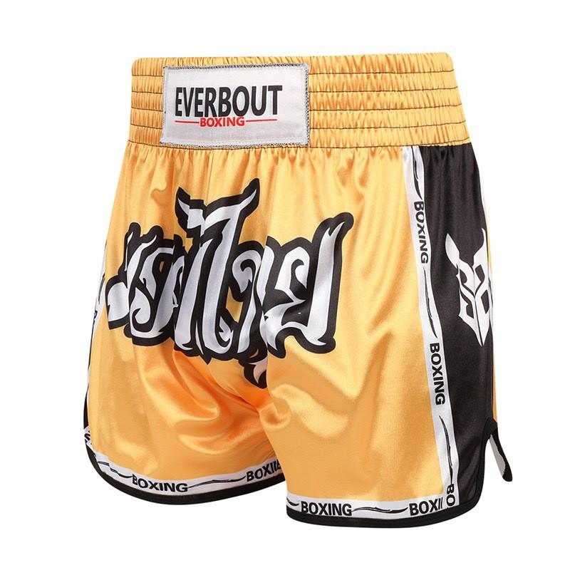 Mens Quick-Dry Muay Thai Shorts Breathable Martial Arts Training Pants Boxing Kickboxing Gym Workout