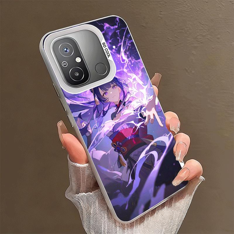 Genshin Impact Raiden Shogun Soft Phone Case for Xiaomi Redmi 15C 15 14C 13C 12C Poco X5 X6 X7 Pro X3 F8 F7 Ultra M8 13 12 Cover