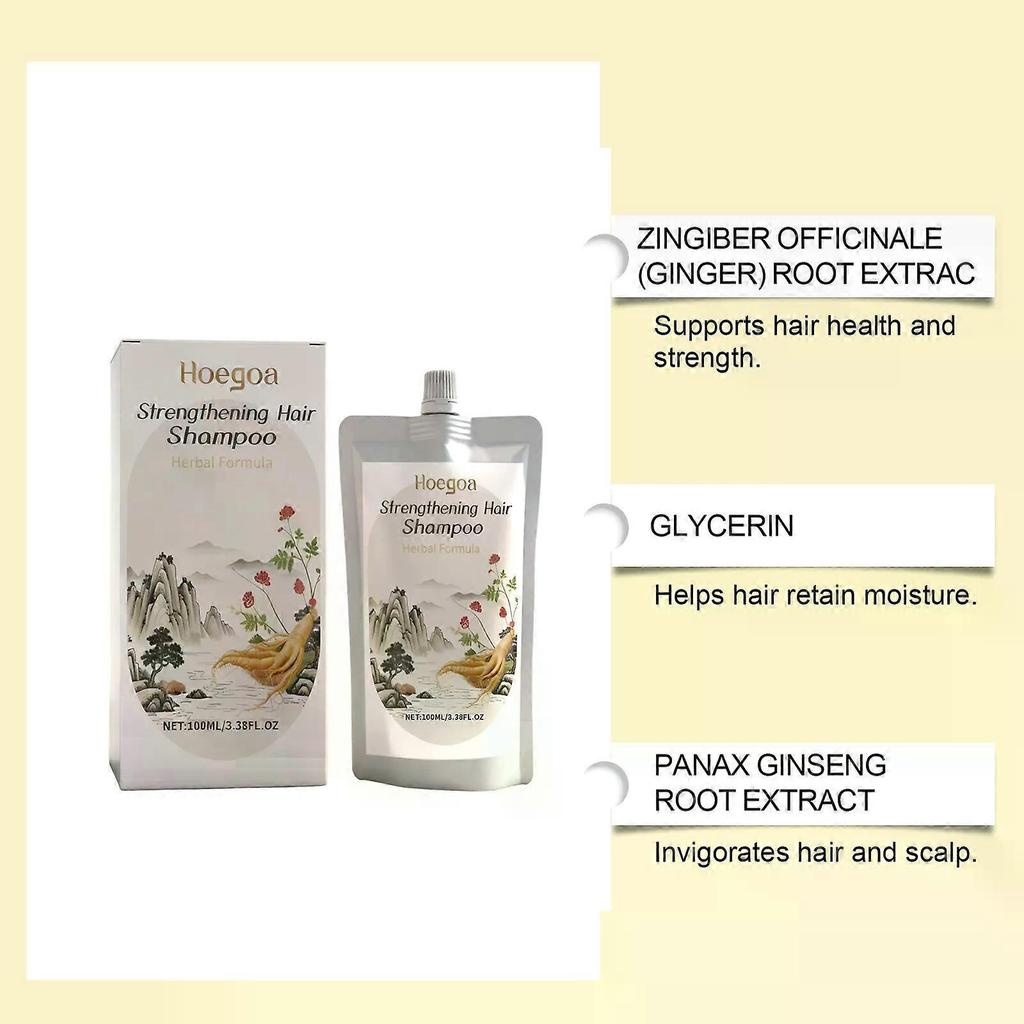 Herbal Shampoo 100ml with Real Rosemary, Cinnamon, Anise, Clove, Aloe, Ginger & Eucalyptus | Strengthens, Regenerates & Accelerates Hair Growth | Natu