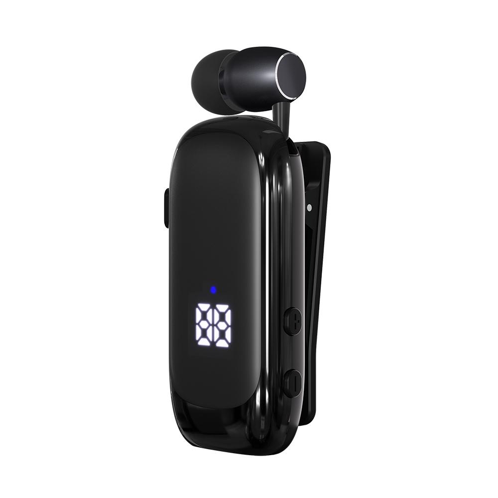 K88 Lavalier Business Wireless Headset Bluetooth 5.4 Calling/Music 20 Hour Vibration Reminder With Mic Noice Cancelling Earphone