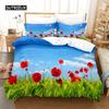 Butterfly Flower Queen Bedding Set Duvet Cover Set Bedding Digital Printing Bed Linen King Size Duvet Cover Set Bedding Set