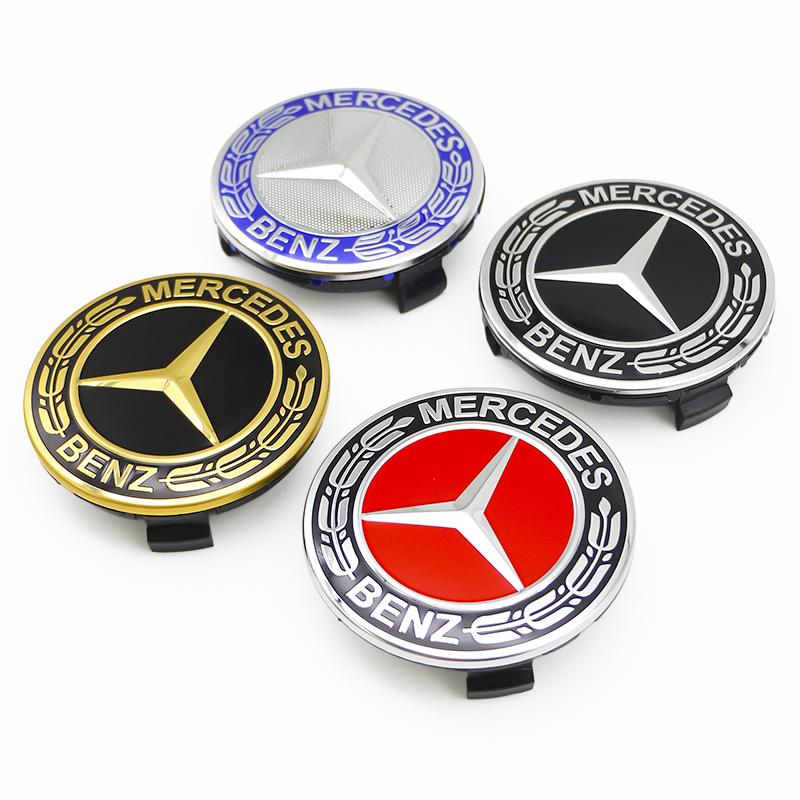 CRX1 Car Wheel Center Hub Caps 56mm 60mm 75mm ABS For Mercedes Benz W205 W166 W167 B C E S Class C200L GLC GLK CLA Replacement Parts