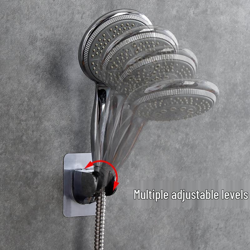 Adjustable Wall-Mounted Shower Head Holder - Punch-Free Design