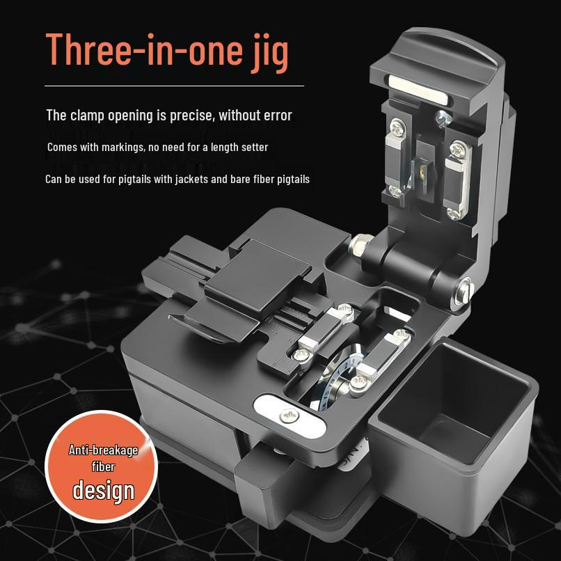 TM-67 Automatic Fiber Optic Cleaver & Stripper with Hot Melt Cable Cutter and Fusion Splicer.