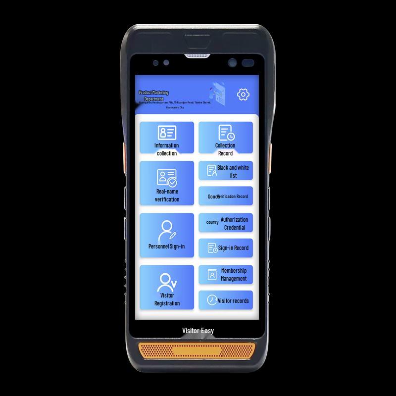 Desheng TSR-P3 Handheld Visitor Management Terminal with Sticker Printer