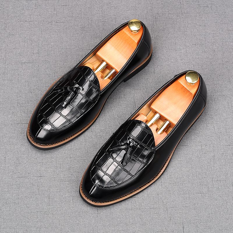 Fashion Fashion New Men Mixed Colors Wedding Dress Shoes Male Casual Flats Tassels Loafers Homecoming Prom Zapatillas Hombre