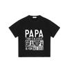 T Shirt Black Papa Because Grandpa Is for Old Guys Print Men Casual Wear