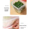 Refrigerator Storage Box 4 Grid Food Vegetable Fruit Storage Box Fridge Organizer Drain Basket Meat Onion Ginger Clear Crisper
