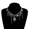 Elegant Snake Pearls Pendant Necklace Fashionable and Unique Statement Jewelry Tassels Necklace Present for Women Girls