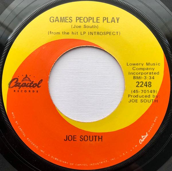 

7inch Record JOE SOUTH - Games People Play 2248 Capitol Records 1968 US Rock Used